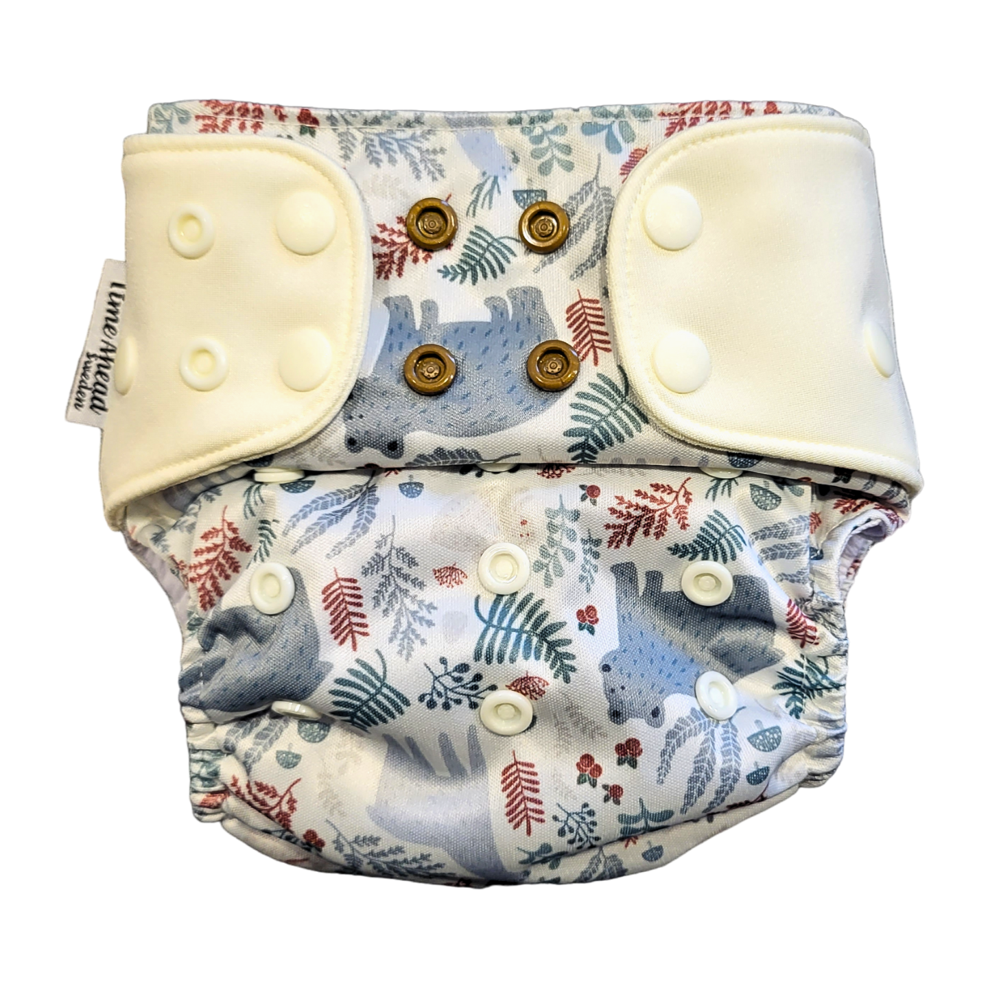 Der schwedische Wald | Taschenwindelstretch | 5-17kg: Hopfenblüten blau / Keine Einlagen - - MamaMilla