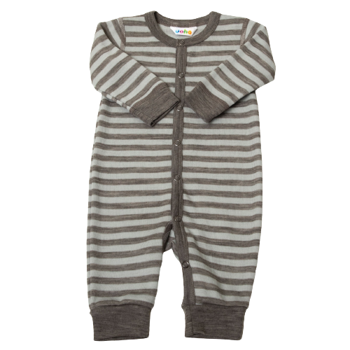 Joha heldragt med striber i uld - Mint - Heldragt - MamaMilla