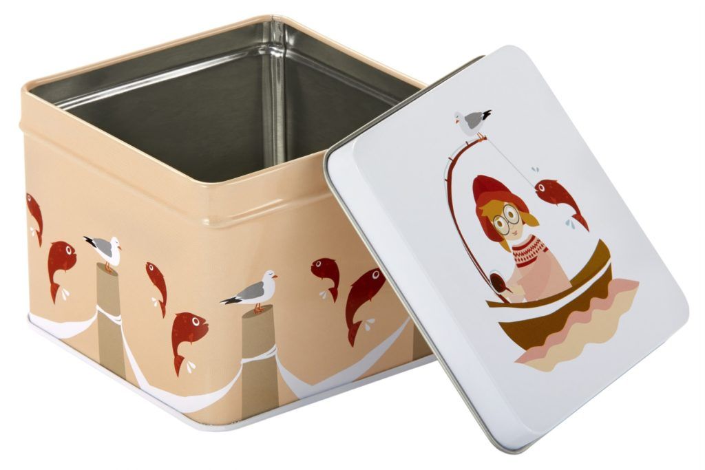 BLAFRE Tin Boks - Lille - Kyst Rød - Tin boks - MamaMilla