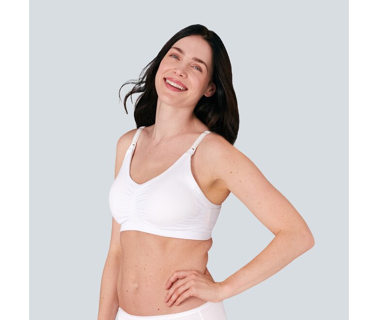 Medela Bequemer 3-in-1-Still- und Pump-BH, weiß, Größe L - MamaMilla