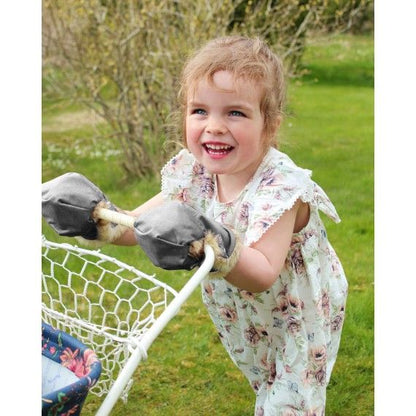 Easygrow Mini Hand Muff - Black Melange - Håndmuffe til børn - MamaMilla