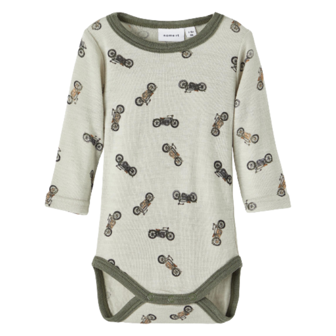 Name it Body aus Wolle – Motiv – London Fog – Body – MamaMilla