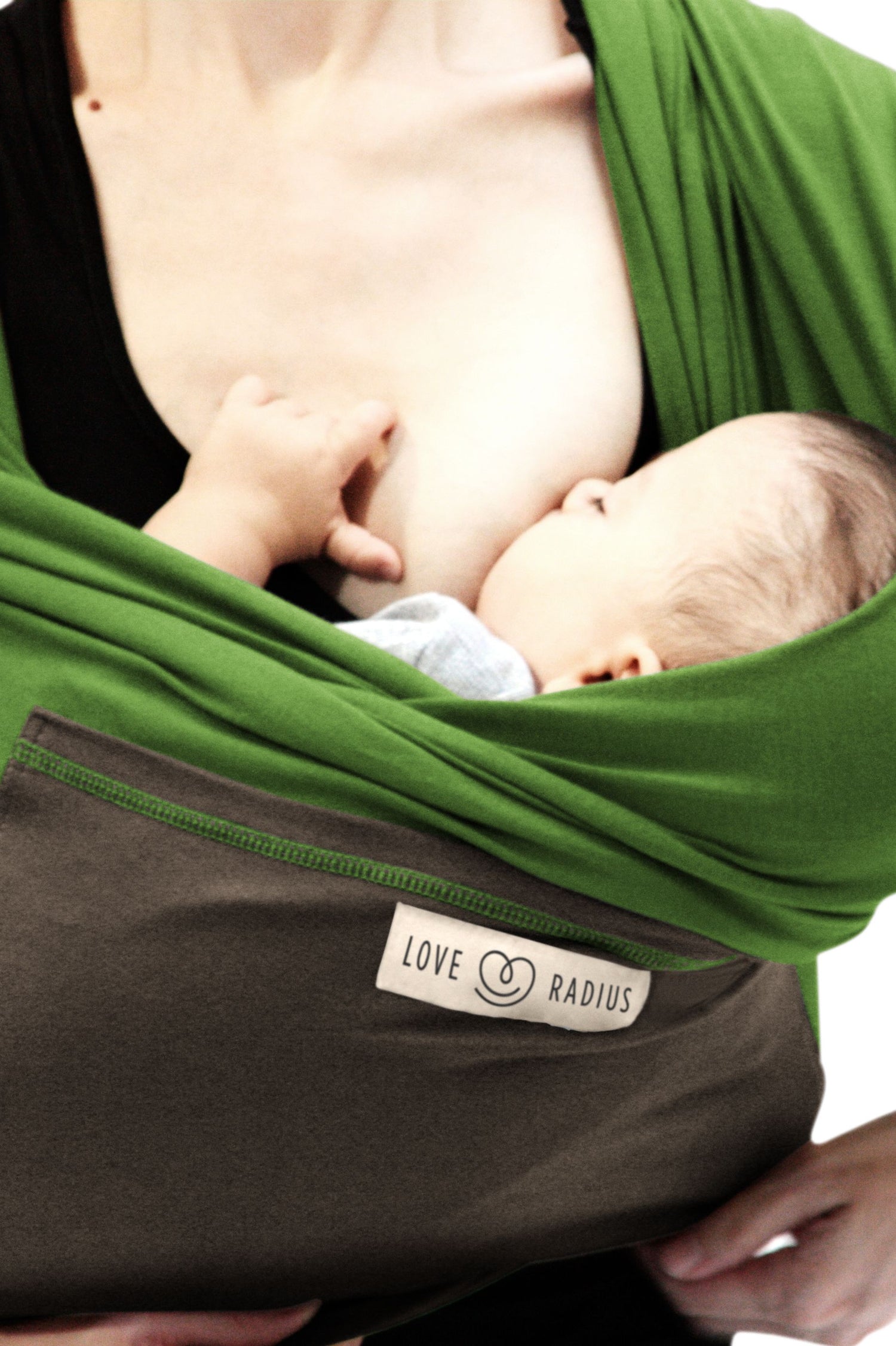 Love Radius Stretch Wrap Original – Pistazie/Braun – Wrap – MamaMilla