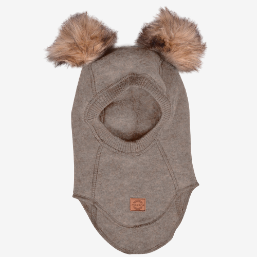 Mikk-Line uld-elefanthue med pompom - Melange Denver - uld-Hue - MamaMilla