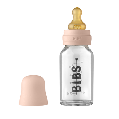 Bibs Babyflasche aus Glas – Latex – 110 ml. - Rouge - Flaschenbaby - MamaMilla