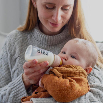 Bibs Babyflasche aus Glas – Latex – 110 ml. - Rouge - Flaschenbaby - MamaMilla