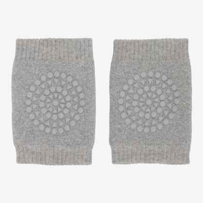 GoBabyGo knæbeskyttere med skridsikkert gummi - Grey melange - Knæbeskyttere - MamaMilla