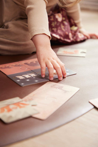 Filibabba Forældre og barn puslespil - Nordiske dyr - puslespil - MamaMilla