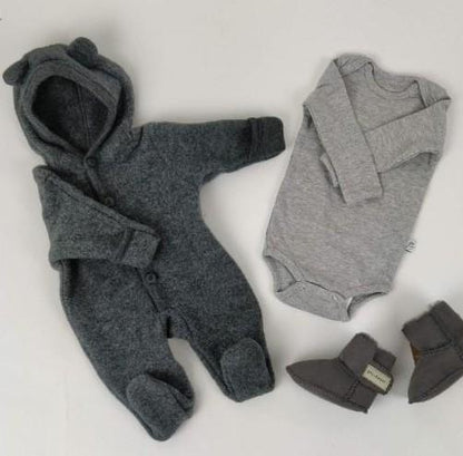 MamaMilla body med lange ærmer - Grå - Body - MamaMilla