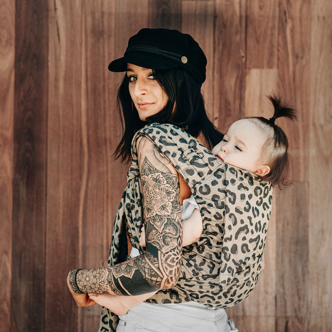 Fidella FlyClick Bæresele - Leopard Guld - Toddler - bæresele - MamaMilla