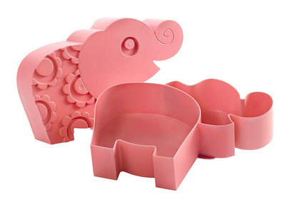 BLAFRE Madkasse Med 2 Rum - Elefant - Rosa - Madkasse - MamaMilla