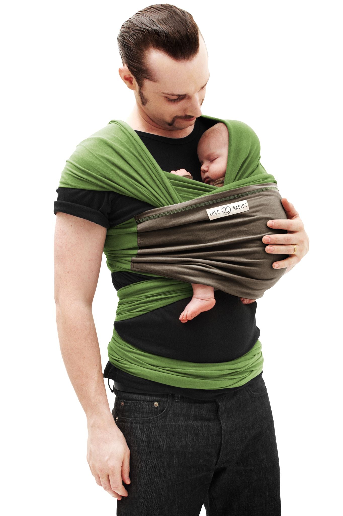 Love Radius Stretch Wrap Original – Pistazie/Braun – Wrap – MamaMilla