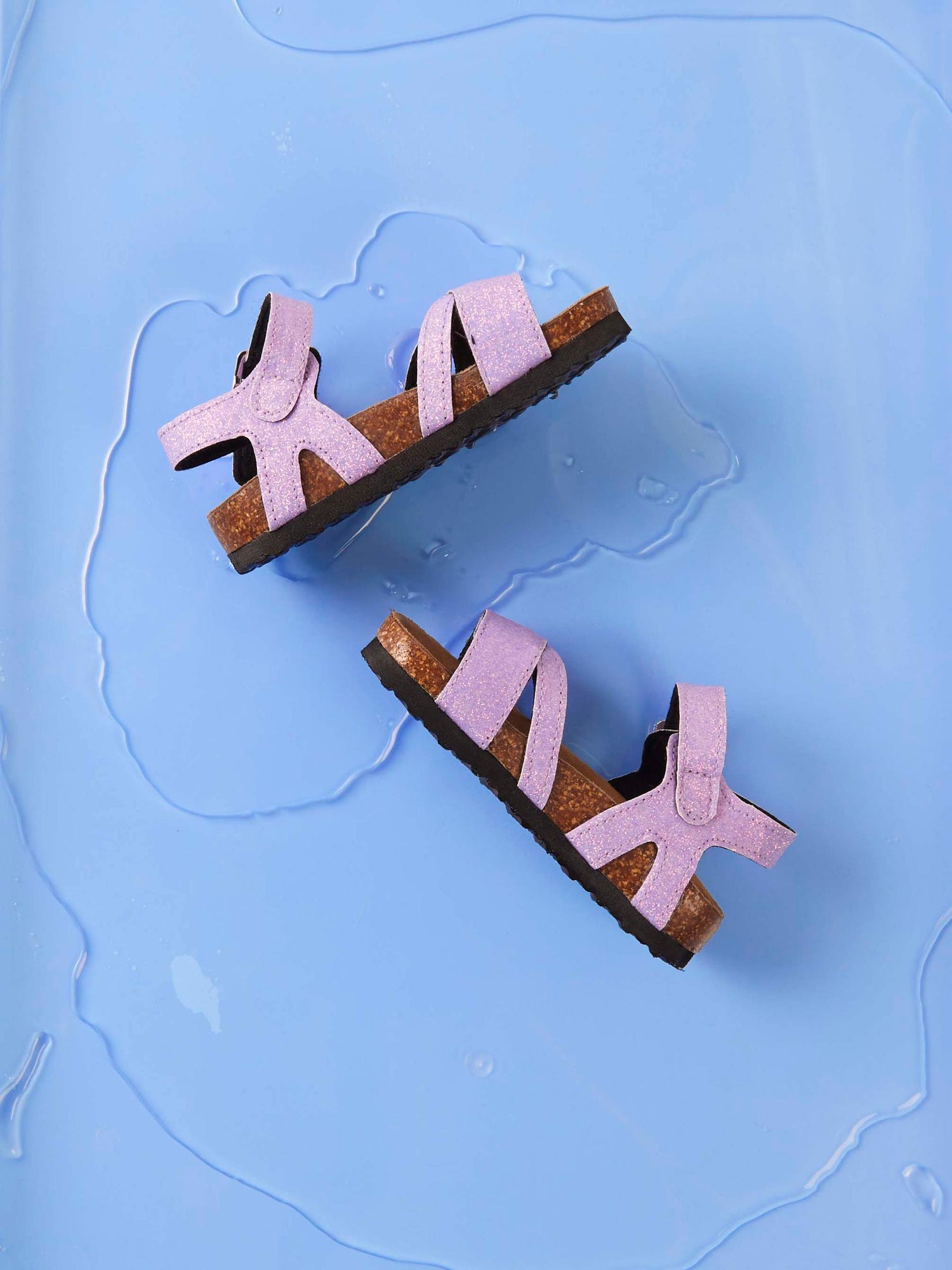 Name it sandal med glimmer - Sand verbena - sandal - MamaMilla