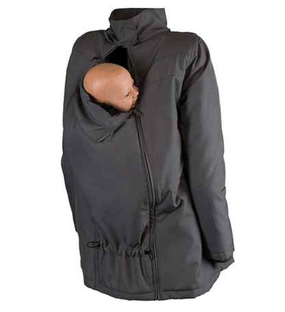 Wombat &amp; Co. WALLABY 4-i-1 vinterjakke til gravide/bærejakke - Grå - Bærejakke - MamaMilla