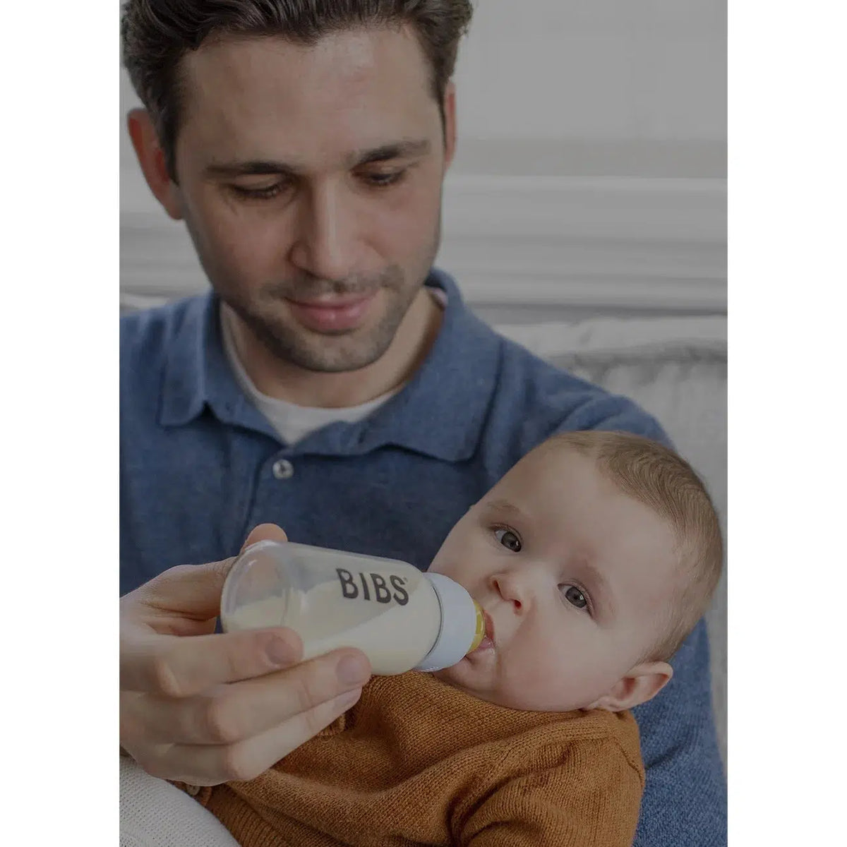 Bibs Babyflasche aus Glas – Latex – 110 ml. - Baby Blue - Flaschenbaby - MamaMilla