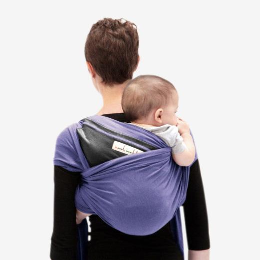 Love Radius Stretch Wrap Original – Lila/Dunkelgrau – Wrap – MamaMilla