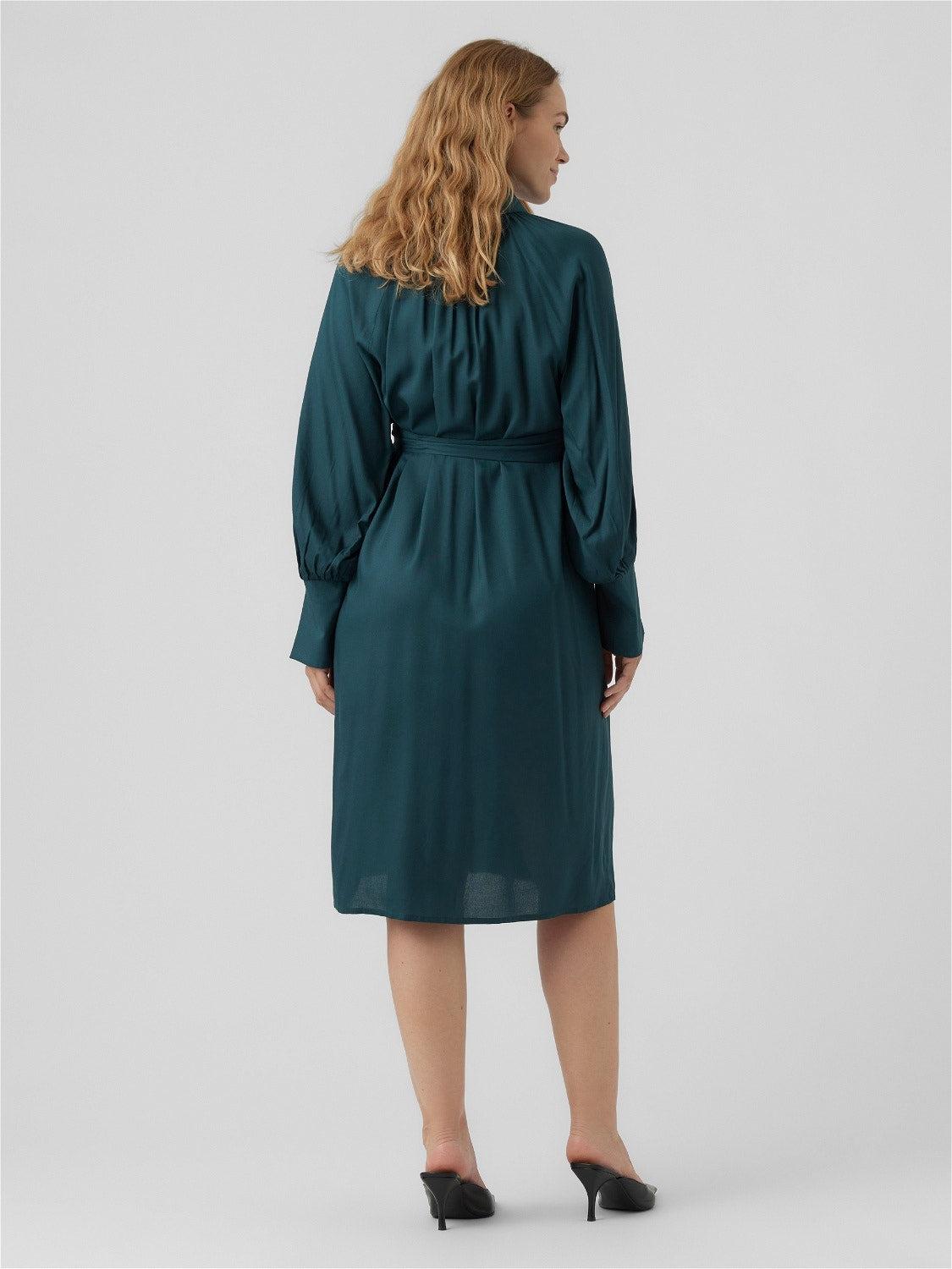Mamalicious 2in1 Midi-Hemdkleid aus Viskose – Umstandsmode – MamaMilla
