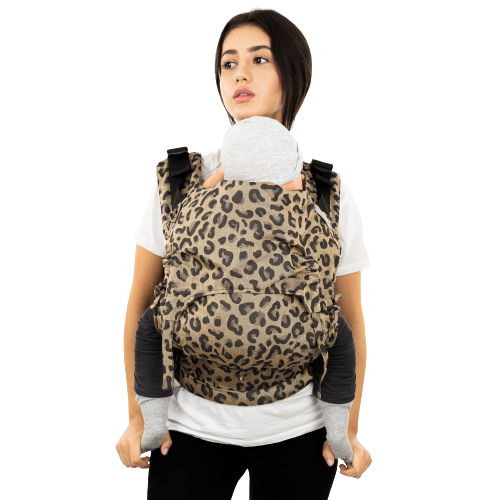 Fidella Fusion Fullbuckle Bæresele - Leopard Guld - Baby - Bæresele - MamaMilla