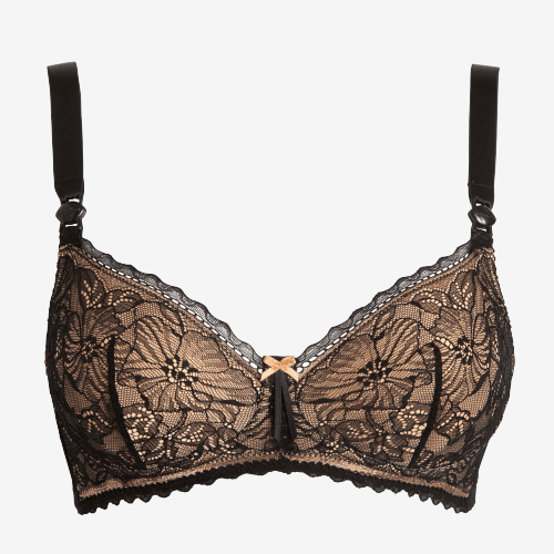 Cache Coeur Still-BH – Iris – Schwarz – Stillkleidung – MamaMilla