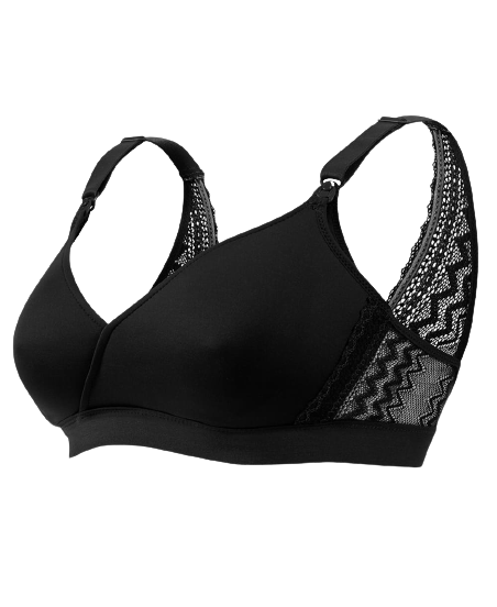 Cache Coeur Still-BH – Serena – Schwarz – Stillkleidung – MamaMilla