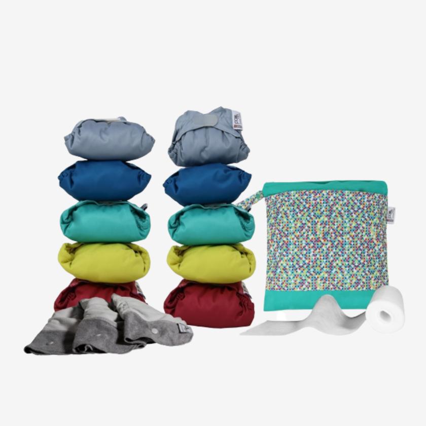 CLOSE wiederverwendbare Windeln – Starterpaket – Farben – All-In-One (AIO) – MamaMilla
