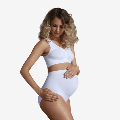 Carriwell trusser med støtte til gravide - Hvid - Graviditetstøj - MamaMilla