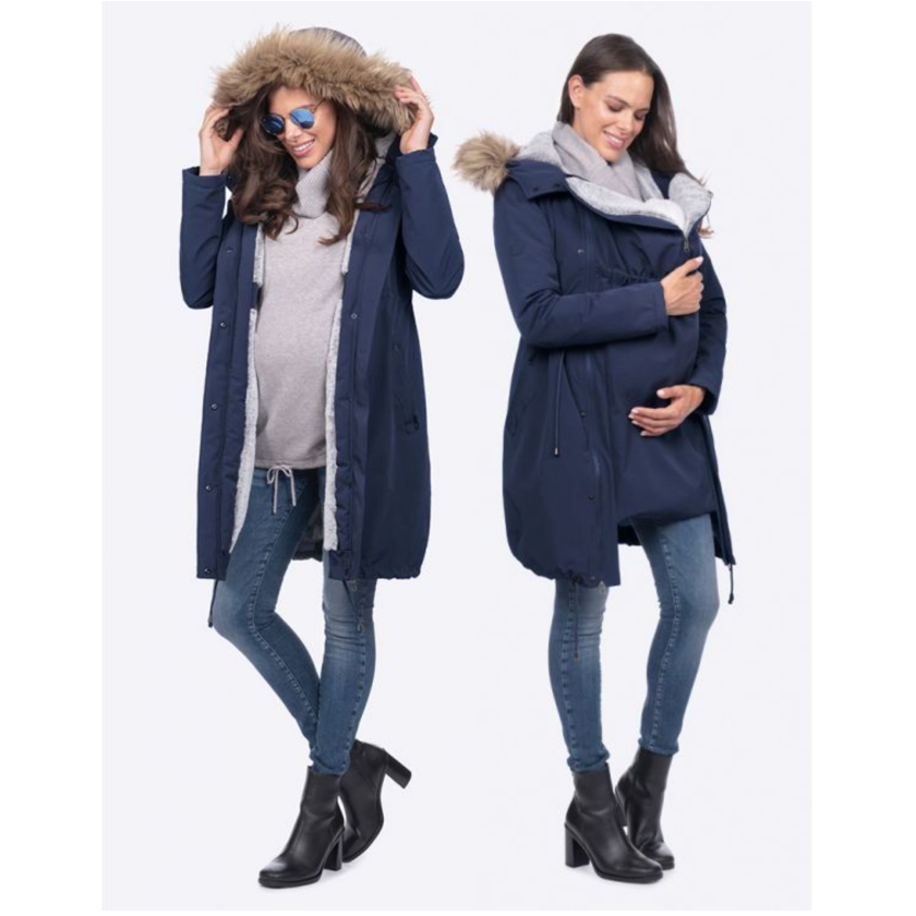 Seraphine Warte- und Tragejacke 3-in-1 - Valetta - Navy - Tragejacke - MamaMilla