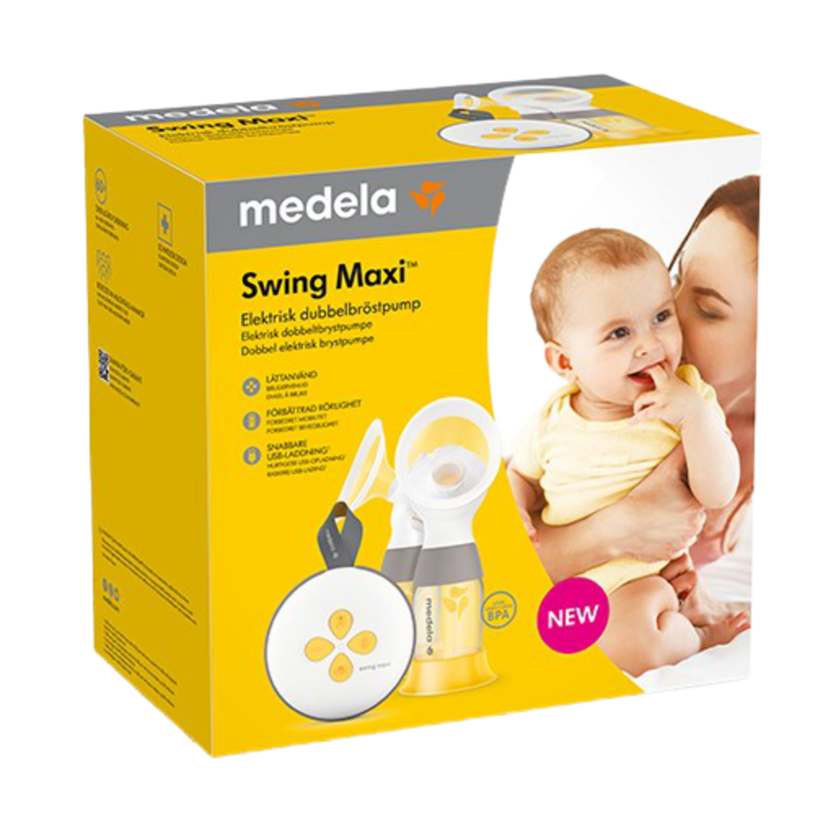 Medela - Swing Maxi - Elektronisk Dobbelt-brystpumpe - Brystpumpe elektrisk - MamaMilla