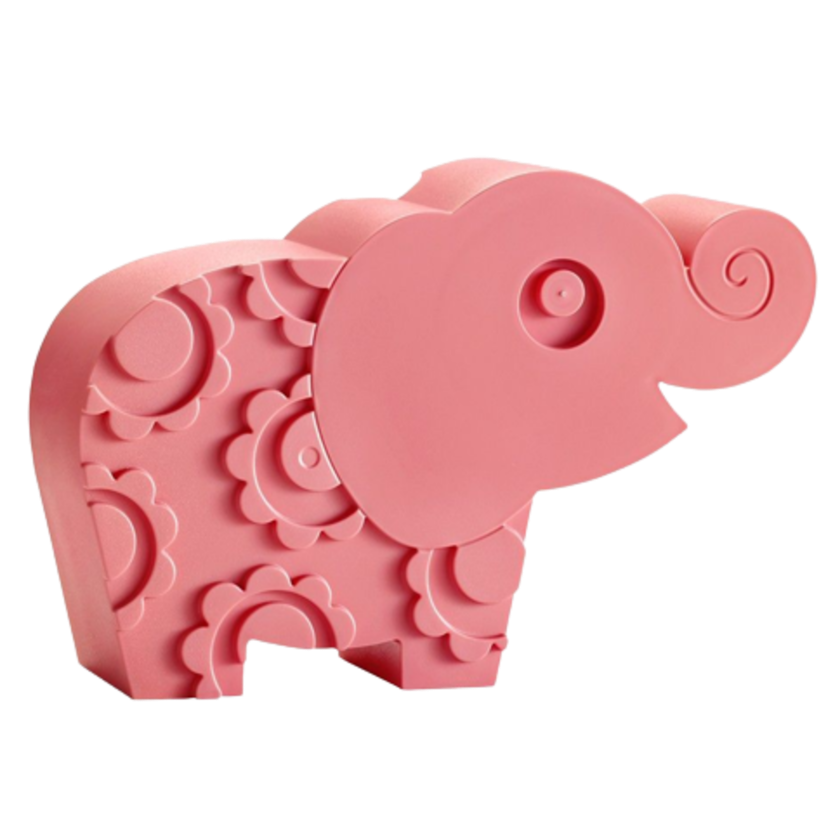 BLAFRE Madkasse Med 2 Rum - Elefant - Rosa - Madkasse - MamaMilla