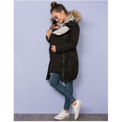 Seraphine Vente- og bærejakke 3-i-1- Valetta - Black - Bærejakke - MamaMilla