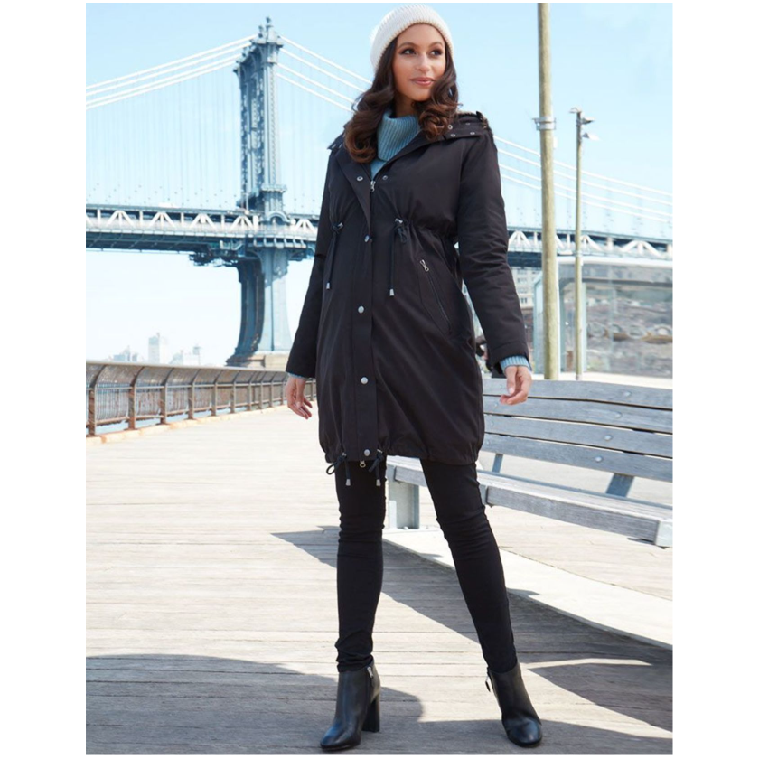 Seraphine Vente- og bærejakke 3-i-1- Valetta - Black - Bærejakke - MamaMilla