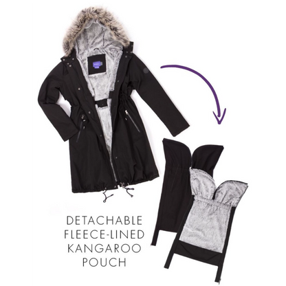 Seraphine Vente- og bærejakke 3-i-1- Valetta - Black - Bærejakke - MamaMilla