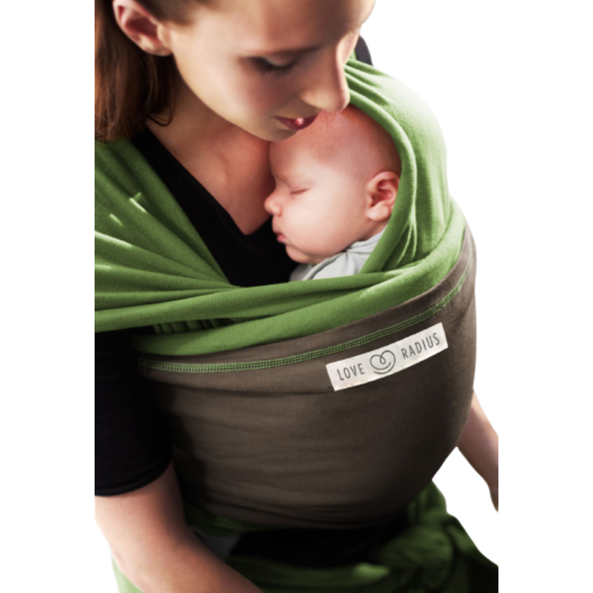 Love Radius Stretch Wrap Original – Pistazie/Braun – Wrap – MamaMilla