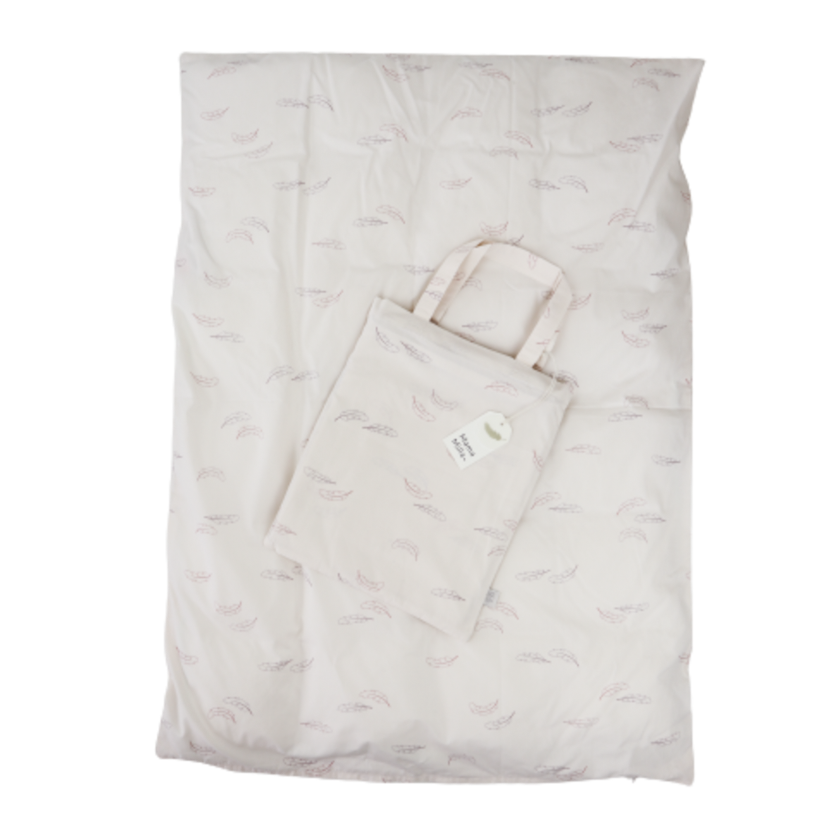 MamaMilla juniorsengetøj i økologisk bomuld - Rose feathers - juniorsengetøj - MamaMilla